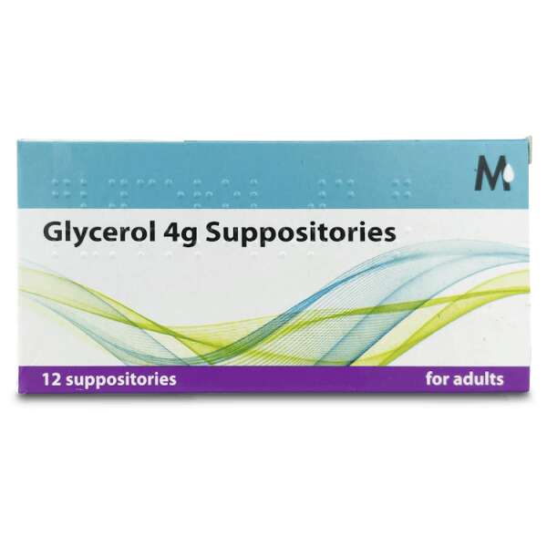 Martindale Glycerol 4g Adult Suppositories 12 Pack