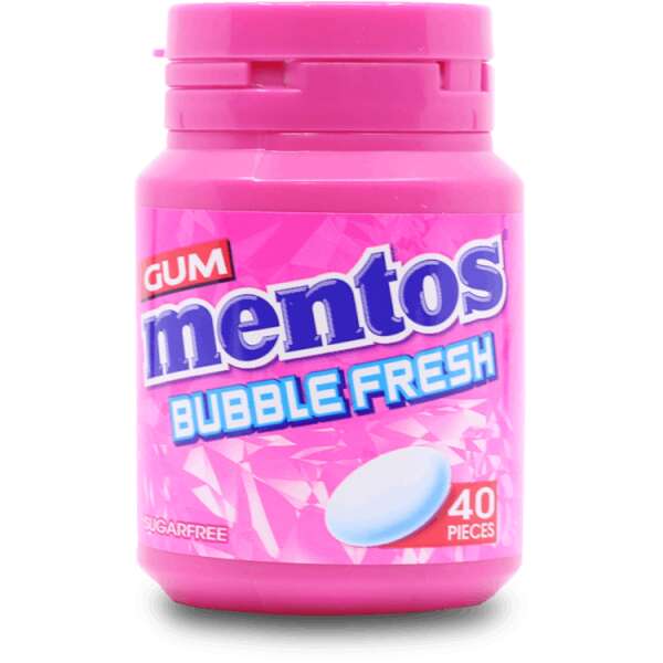 Mentos Bubble Fresh Gum 40 pieces