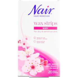 Nair Body Wax Strips with Japanese Cherry Blossom 20 Strips