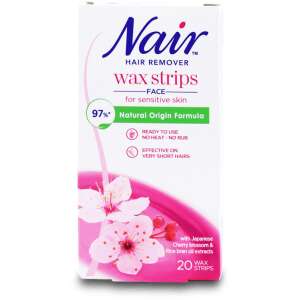 Nair Nourish Facial Wax Strips 7 in 1 Japanese Cherry Blossom 20 pack