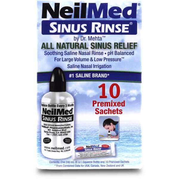 Neilmed Adult Sinurinse Starter Kit 10 sachet