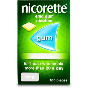 Nicorette Chewing Gum 4mg Original 105 Pack