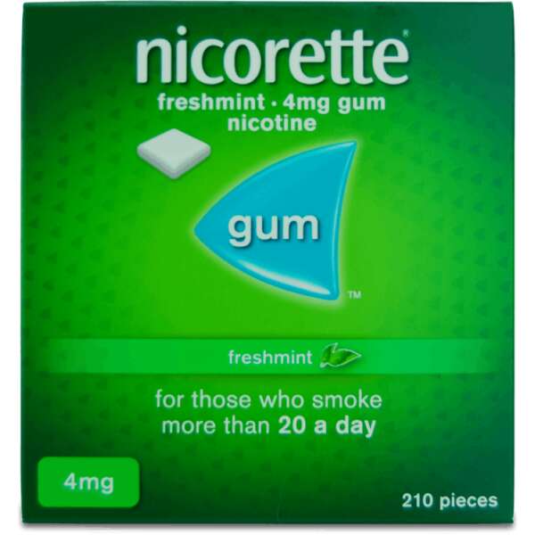 Nicorette Freshmint Gum 4mg 210 Pack