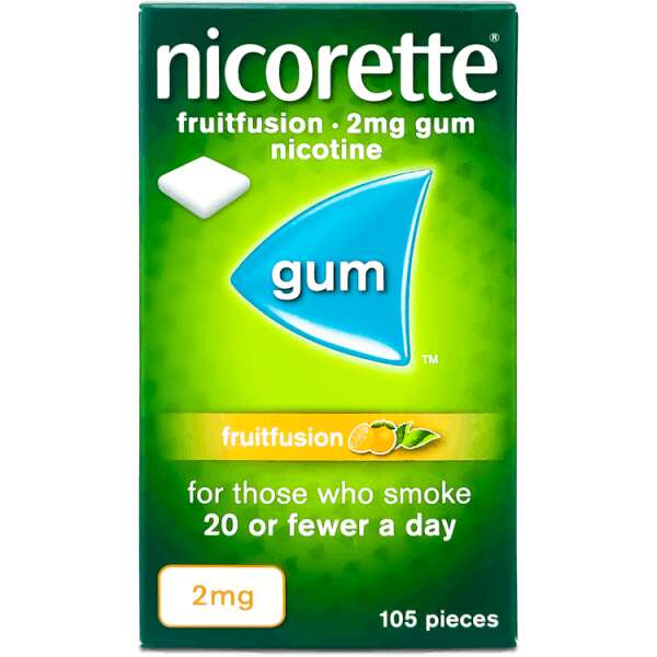 Nicorette Fruit Fusion Gum 2mg 105 Pack