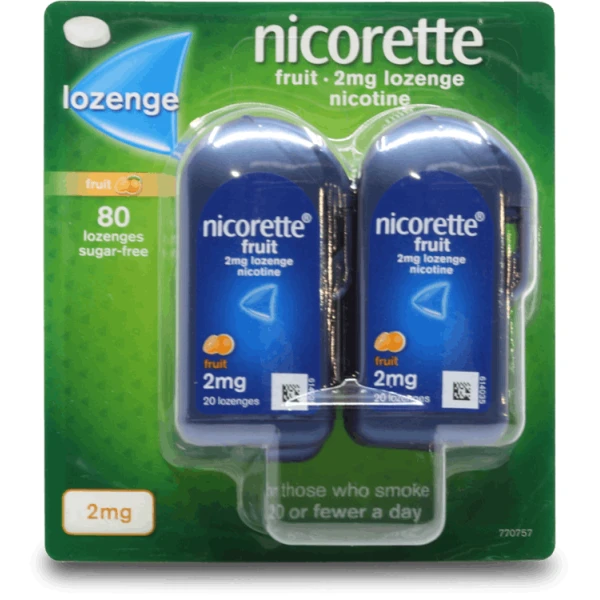 Nicorette Fruit Lozenge 2mg 80 Pack
