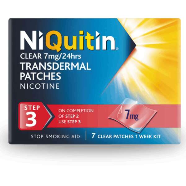 Niquitin Clear Patch Step 3 7mg 7 pack