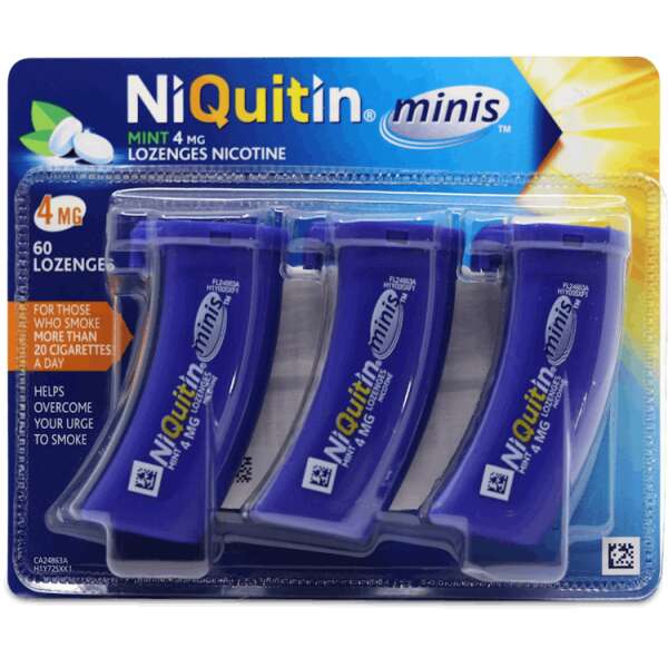 NiQuitin Minis Mint Lozenges 4mg 60 Lozenges