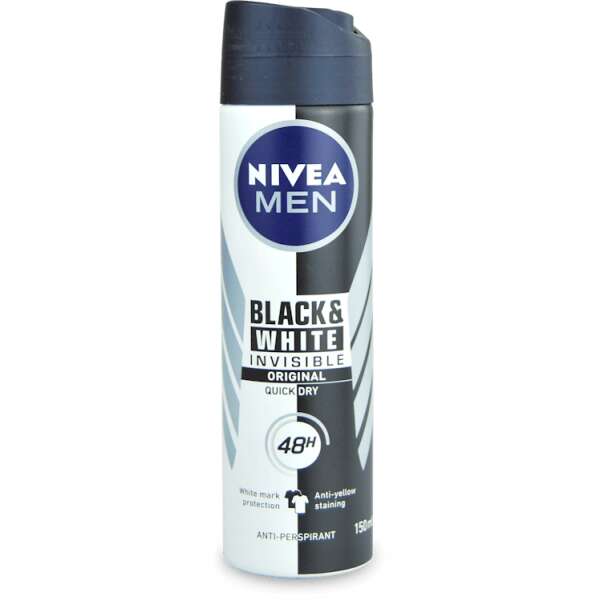 Nivea Men Black & White Original Antiperspirant Deodorant Spray 150ml