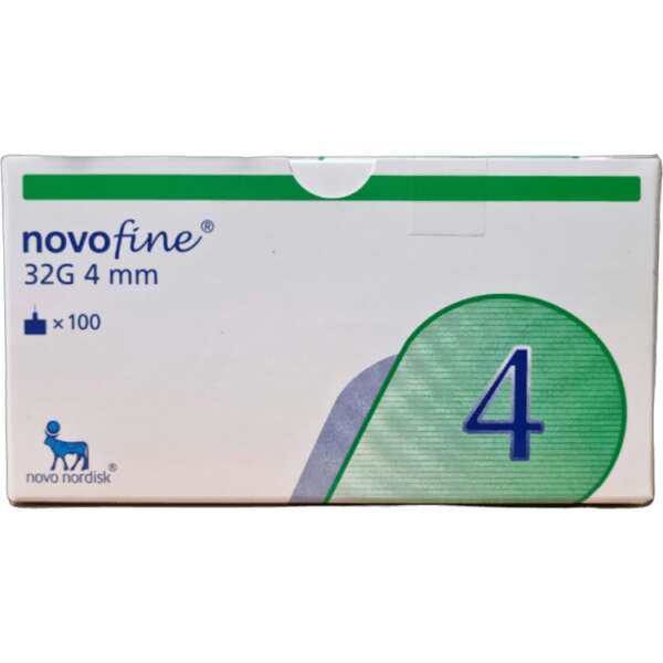 Novofine Needles 4mm 32G 100 Needles