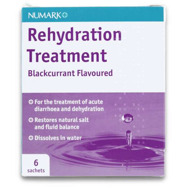 Numark Rehydration Treatment Blackcurrant Flavoured 6 Sachets