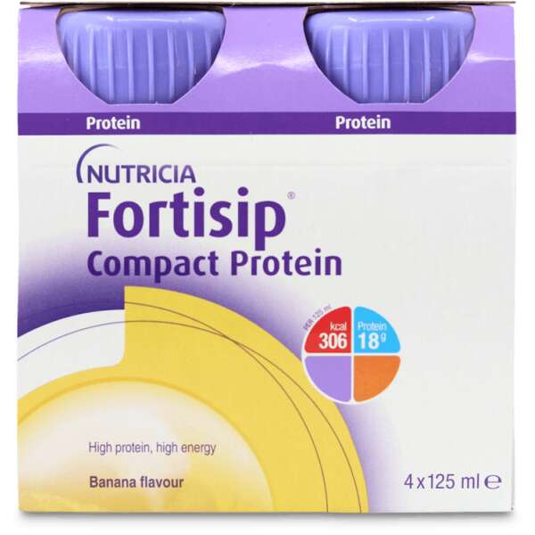 Nutricia Fortisip Compact Protein Drink Banana 4 x 125ml