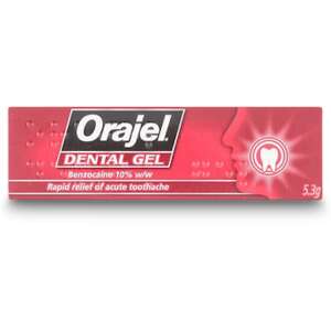 Orajel Dental Gel Benzocaine 10% w/w 5.3g