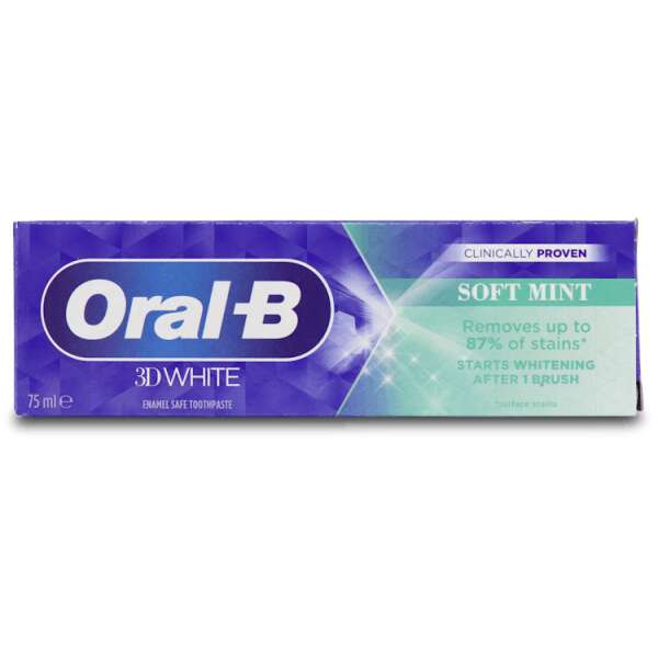 Oral-B 3D White Soft Mint Toothpaste 75ml