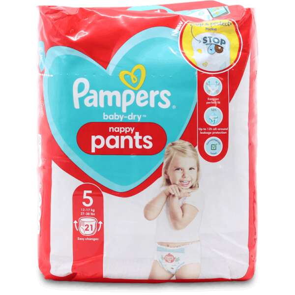 Pampers Baby Dry Pants Size 5 21 Pack