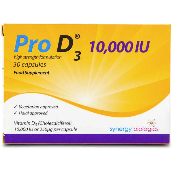 Pro D3 10,000IU Weekly Dose 30 Capsules