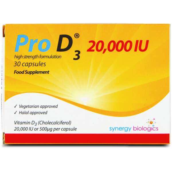 Pro D3 20,000IU Weekly Dose 30 Capsules