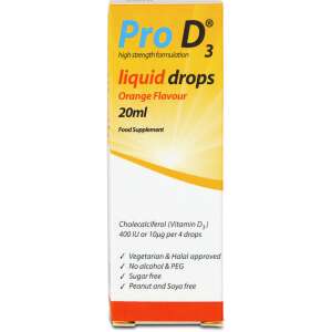 Pro D3 Liquid Drops Orange Flavour 20ml