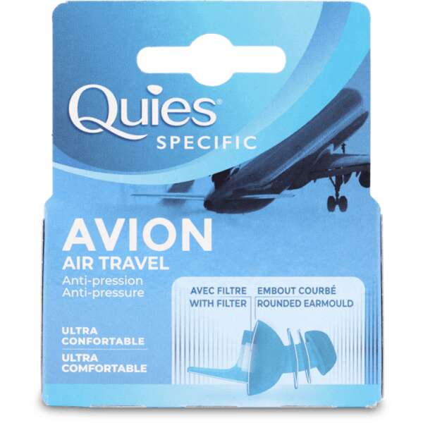 Quies Specific Air Travel Anti-Pressure Ear Plugs 1 Pair