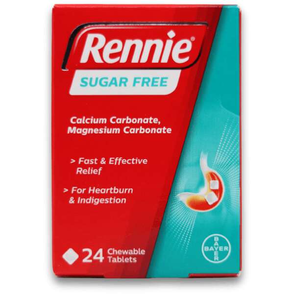 Rennie Sugar Free 24 Chewable Tablets