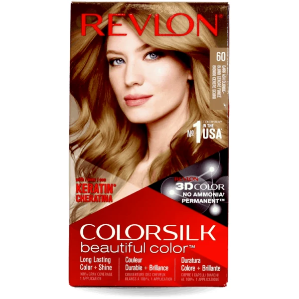 Revlon Colorsilk Permanent Hair Colour 60 Dark Ash Blonde