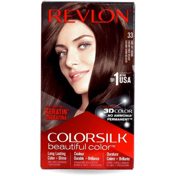 Revlon Colorsilk Permanent Hair Colour 33 Dark Soft Brown