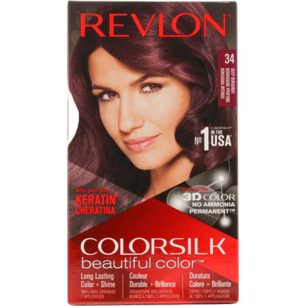 Revlon Colorsilk Permanent Hair Colour 34 Deep Burgundy