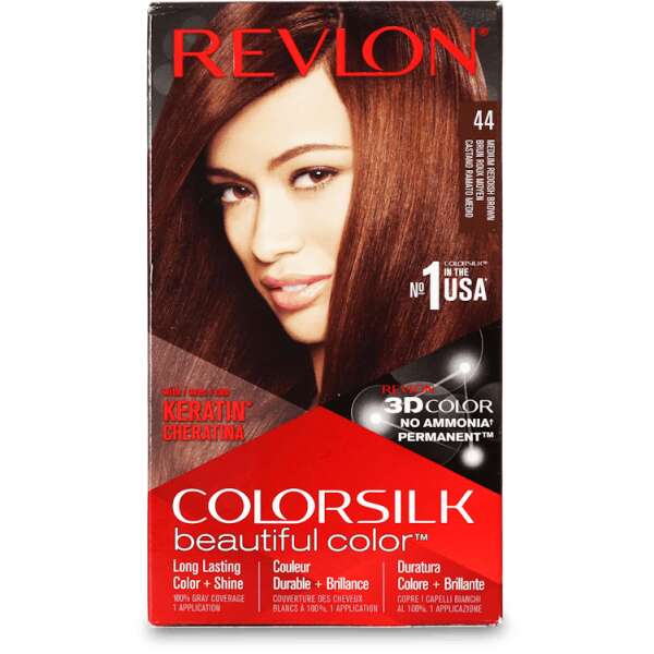 Revlon Colorsilk Permanent Hair Colour 44 Medium Red Brown