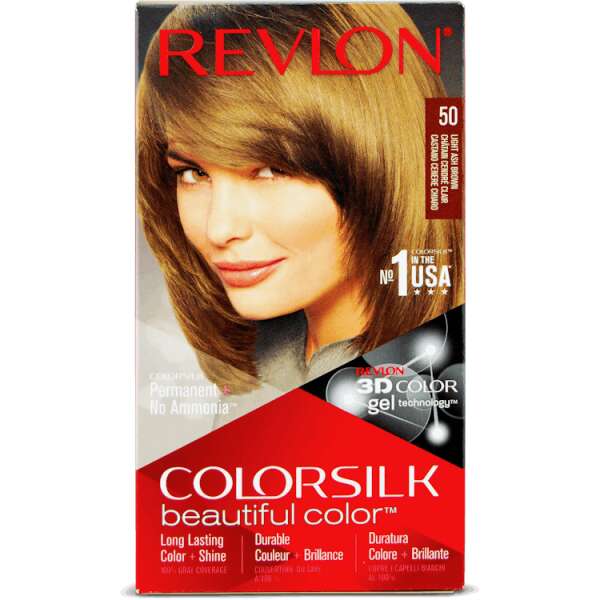 Revlon Colorsilk Permanent Hair Colour 50 Light Ash Brown