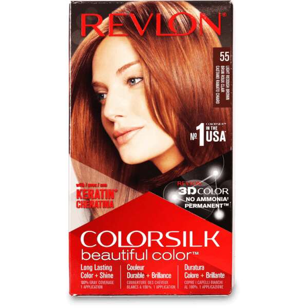 Revlon Colorsilk Permanent Hair Colour 55 Light Reddish Brown