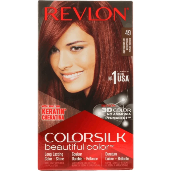 Revlon Colorsilk Permanent Hair Colour 49 Auburn Brown