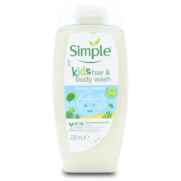 Simple Kids Hair & Body Wash 225ml