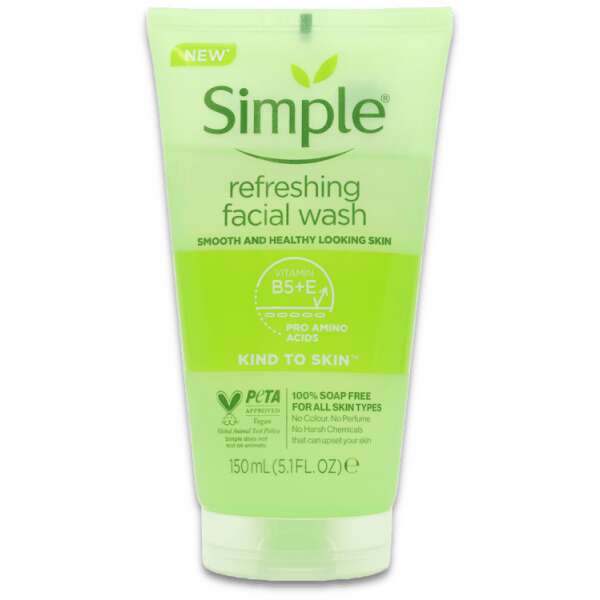 Simple Kind To Skin Refreshing Facial Gel Wash 150ml