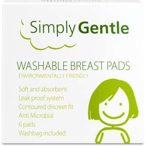 Simply Gentle Washable Breast Pads 6 Pads