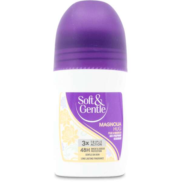 Soft & Gentle Anti-Perspirant Roll-On Magnolia Hug 50ml