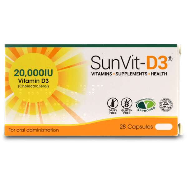 Sunvit-D3 20,000IU 28 Capsules