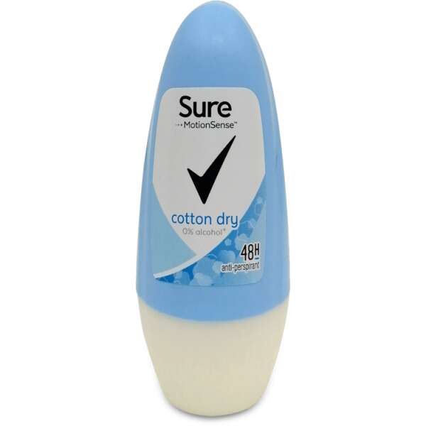 Sure Cotton Dry Anti-Perspirant Roll On 50ml