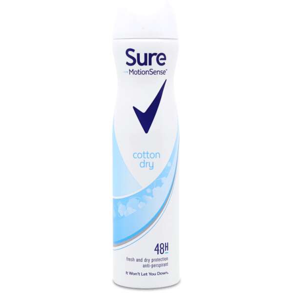 Sure Motion Sense Cotton Dry Anti-Perspirant 250ml