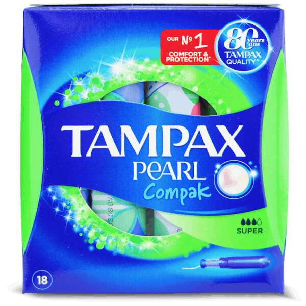 Tampax Compak Pearl Super 18 Pack