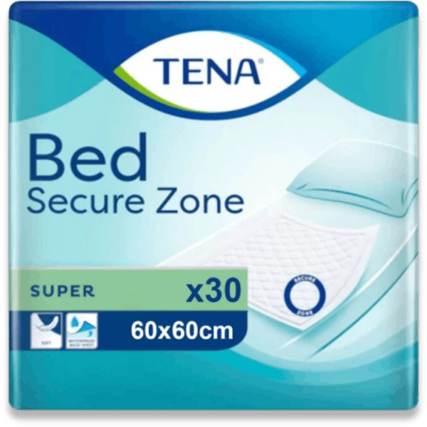 Tena Bed Super 60cmx60cm Sheet 30 Pack