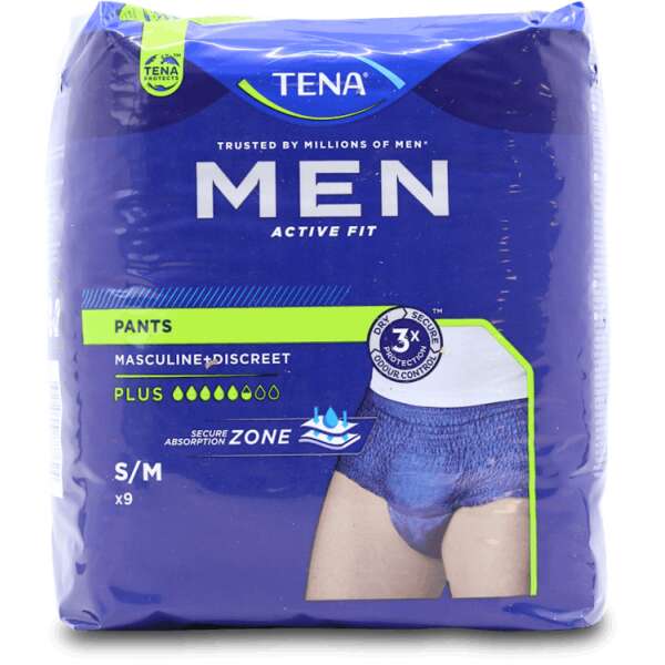 Tena Men Active Fit Plus S/M 9 Pack