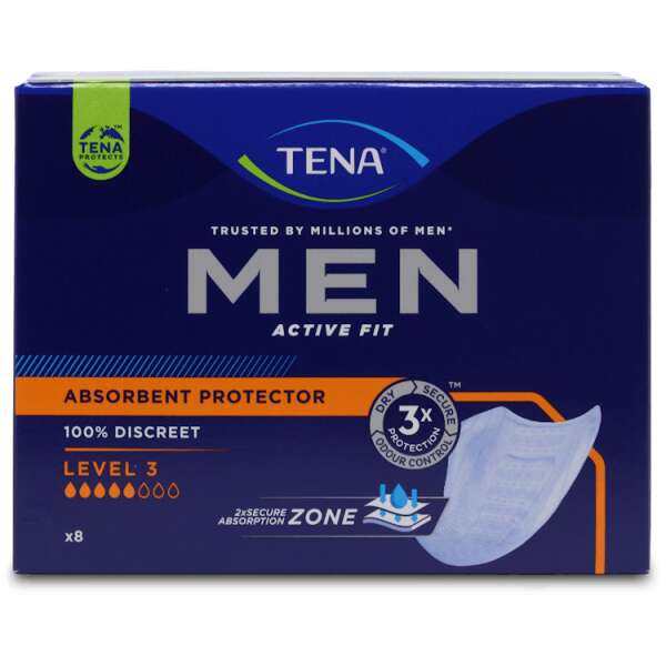 Tena Men Absorbent Protector Level 3 8 pack