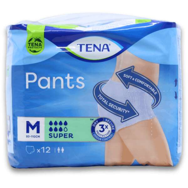 Tena Pants Super Medium 12 Pack