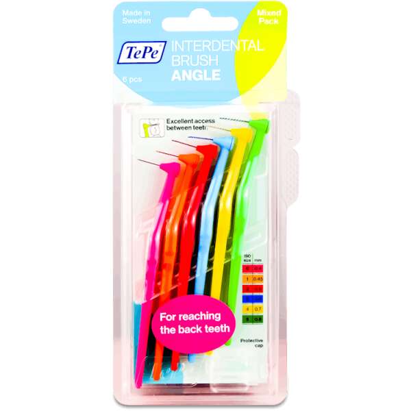 TePe Interdental Brush Angle Mixed 6 Pack