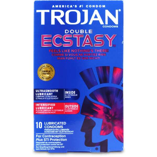 Trojan Double Ecstasy Condoms 10 pack