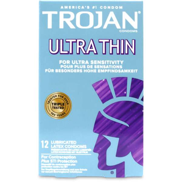 Trojan Ultra Thin Condoms 12 Pack