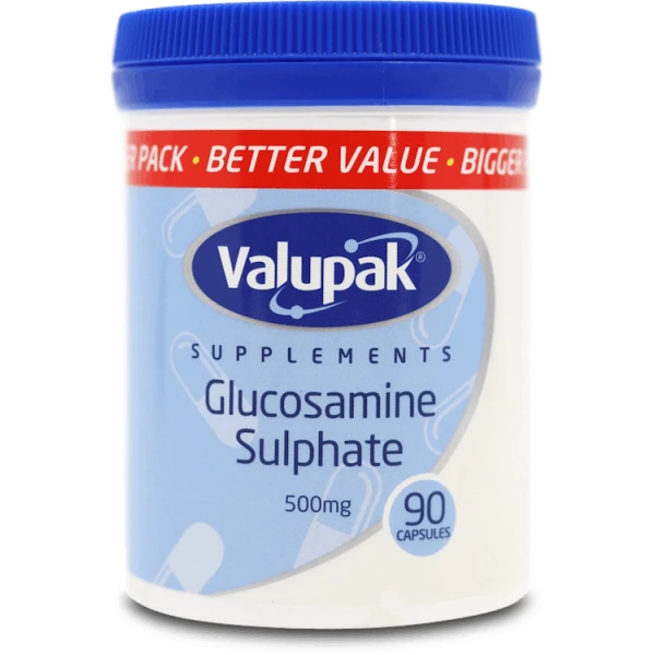 Valupak Glucosamine Sulphate 500mg 90 Capsules