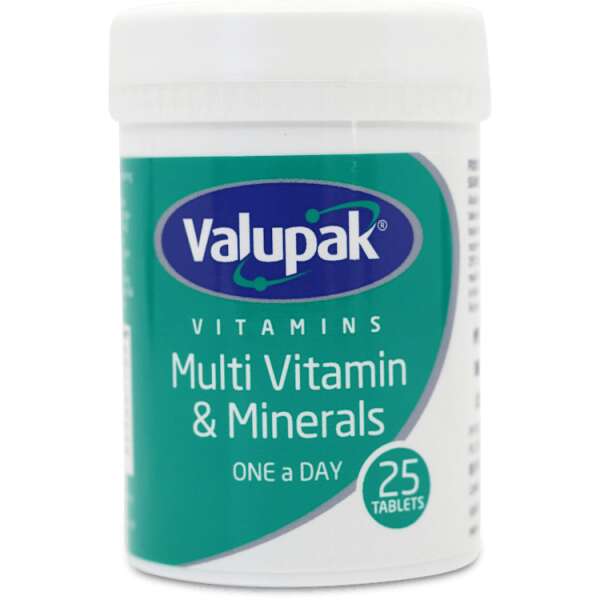 Valupak Multi Vitamin & Minerals 25 Tablets