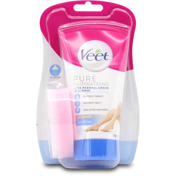 Veet in Shower Cream for Sensitive Skin Hair Removal 150ml