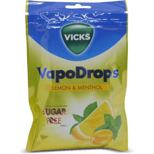 Vicks VapoDrops Lozenges Lemon And Menthol 72g