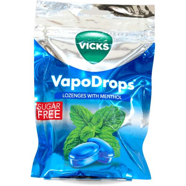 Vicks Vapodrops Menthol Sugar Free Lozenges 72g